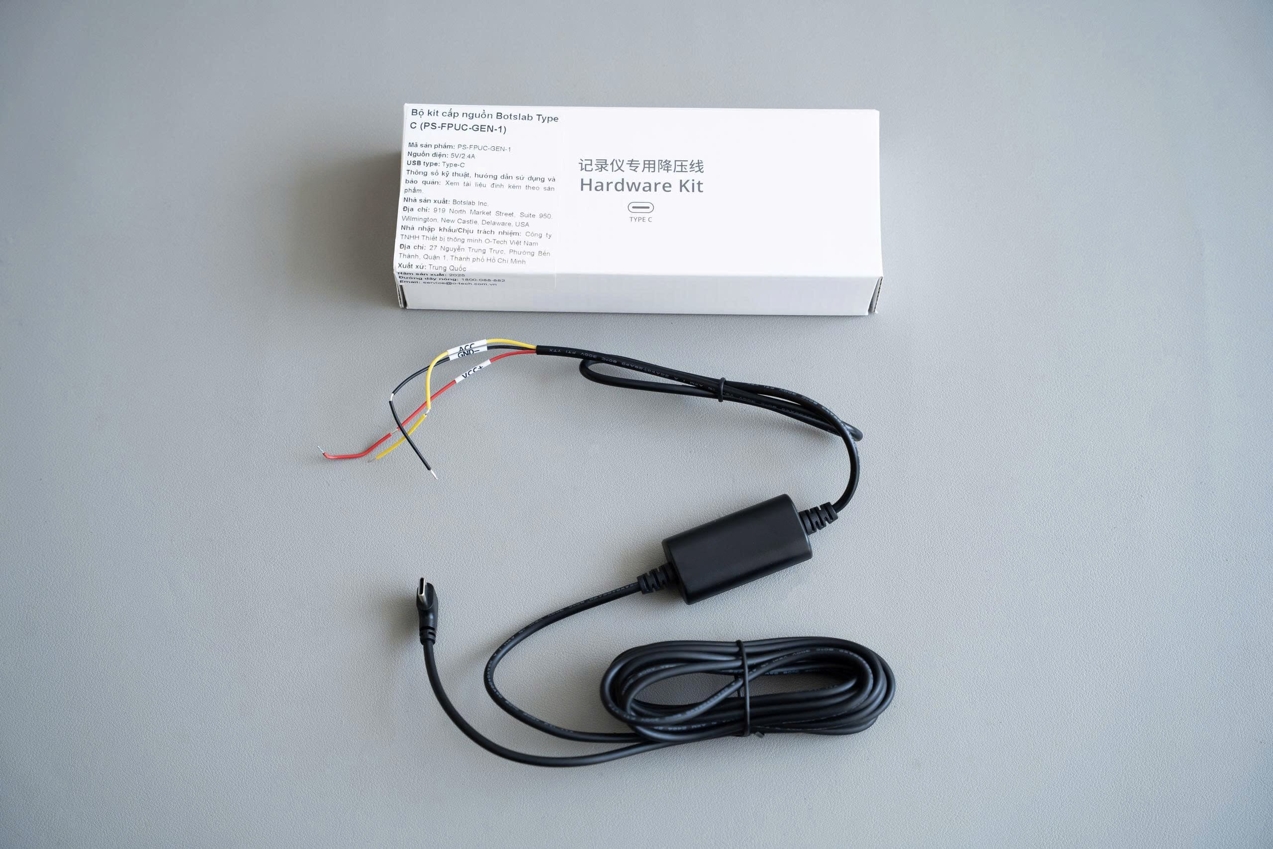 Bộ Kit cấp nguồn camera hành trình Type C