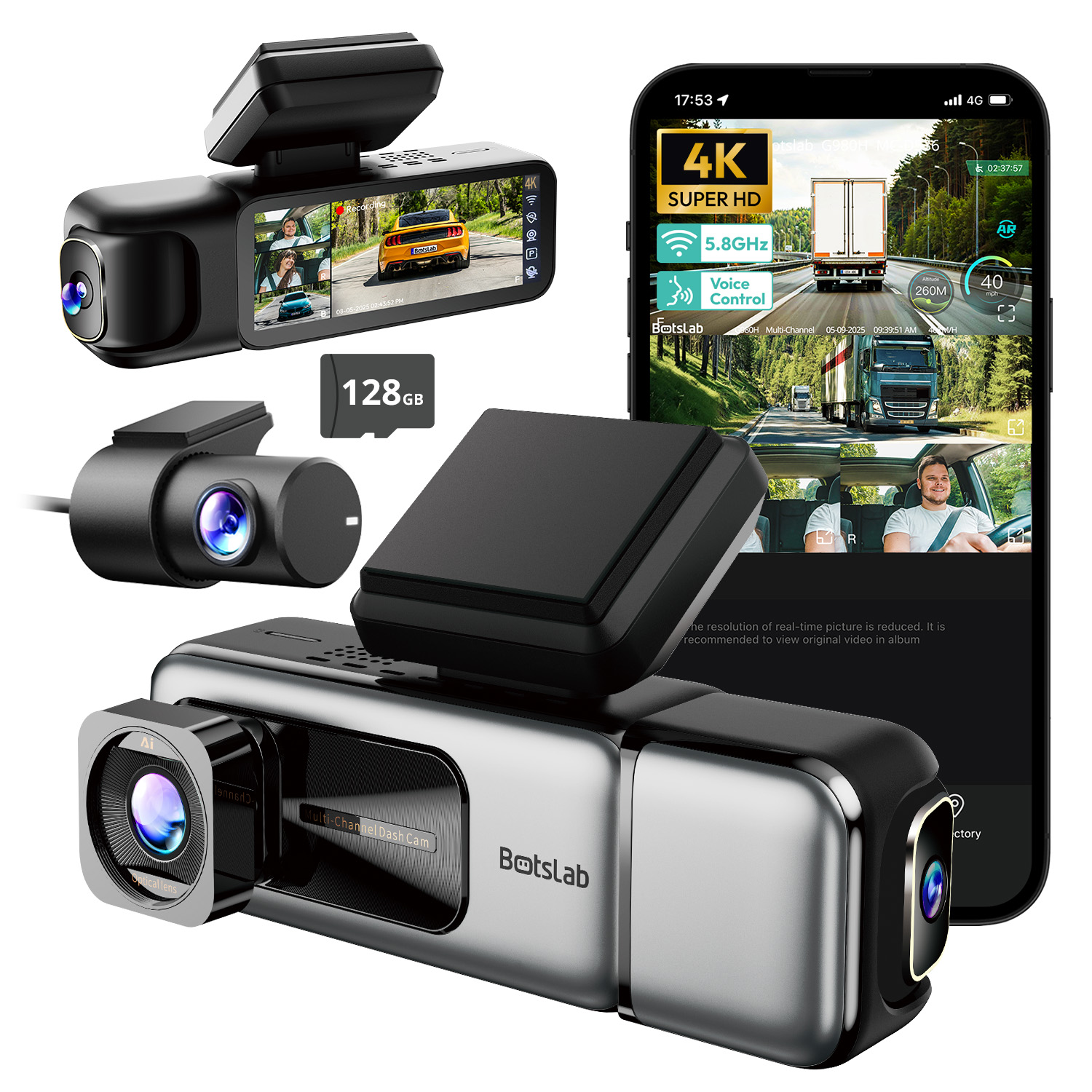 Camera hành trình 4 kênh BOTSLAB