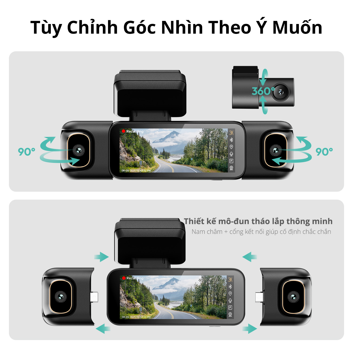 Camera hành trình 4 kênh BOTSLAB