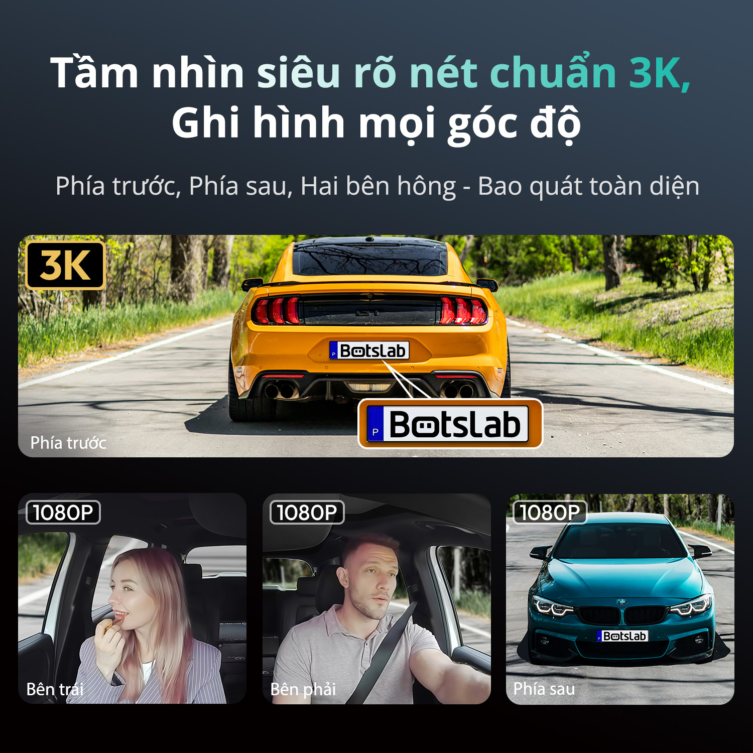 Camera hành trình 4 kênh BOTSLAB
