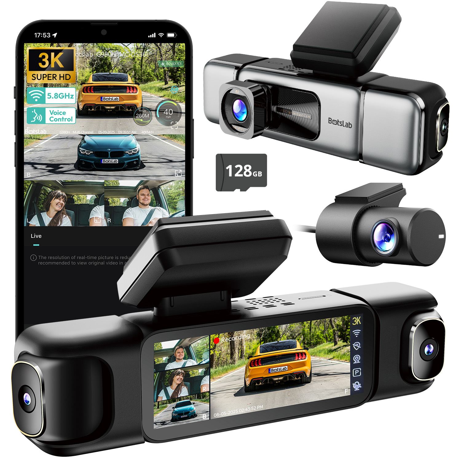 Camera hành trình 4 kênh BOTSLAB